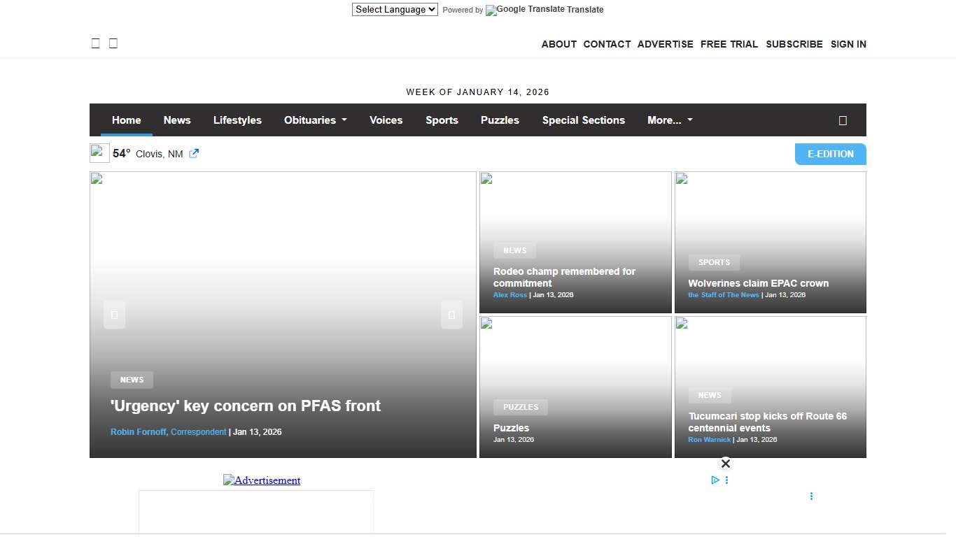 The Eastern New Mexico News Homepage